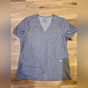 Figs grey scrub top